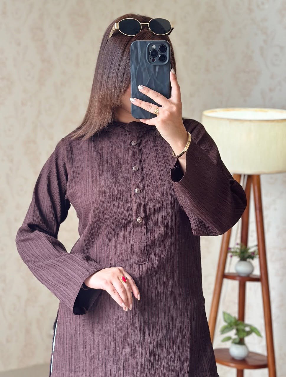 Premium Summer Friendly Long Shirt – Coffee